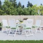 vidaXL Cuscini per Sedia 6 pz Motivo a Foglie 50x50x7 cm Tessuto