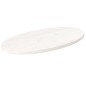 vidaXL Piano Tavolo Bianco 70x35x2,5cm in Legno Massello di Pino Ovale vidaXL Piano Tavolo Bianco 70x35x2,5cm in Legno Massello di Pino Ovale