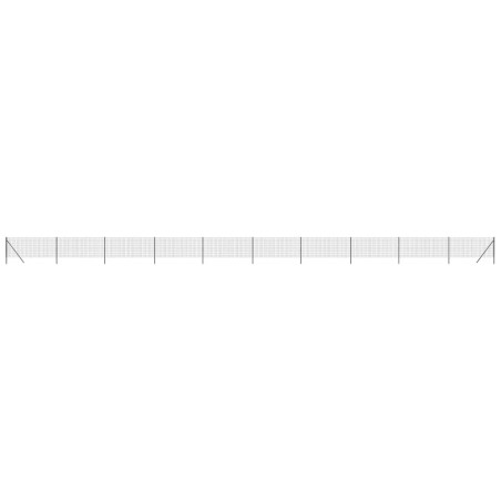 vidaXL Recinzione Metallica Antracite 1,1x25 m in Acciaio Zincato