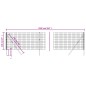 vidaXL Recinzione Metallica Antracite 1,1x25 m in Acciaio Zincato vidaXL Recinzione Metallica Antracite 1,1x25 m in Acciaio Zincato