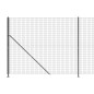 vidaXL Recinzione Metallica con Flangia Antracite 1,8x25 m vidaXL Recinzione Metallica con Flangia Antracite 1,8x25 m