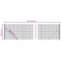 vidaXL Recinzione Metallica con Flangia Antracite 1,8x25 m vidaXL Recinzione Metallica con Flangia Antracite 1,8x25 m