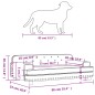 vidaXL Lettino per Cani Nero 90x53x30 cm in Velluto vidaXL Lettino per Cani Nero 90x53x30 cm in Velluto