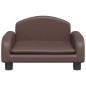 vidaXL Lettino per Cani Marrone 50x40x30 cm in Similpelle vidaXL Lettino per Cani Marrone 50x40x30 cm in Similpelle