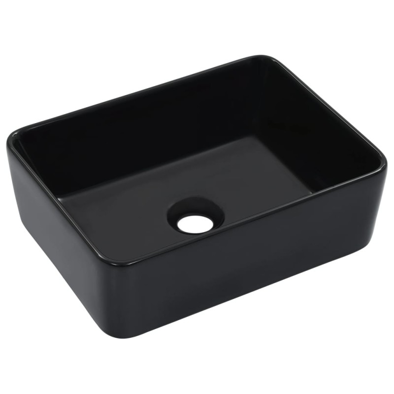 Lavandino 40x30x13 cm in Ceramica Nero Lavandino 40x30x13 cm in Ceramica Nero