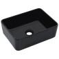 Lavandino 40x30x13 cm in Ceramica Nero Lavandino 40x30x13 cm in Ceramica Nero