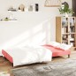 vidaXL Divano Letto a 2 Posti Rosa in Velluto vidaXL Divano Letto a 2 Posti Rosa in Velluto
