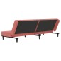 vidaXL Divano Letto a 2 Posti Rosa in Velluto vidaXL Divano Letto a 2 Posti Rosa in Velluto