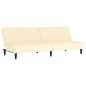 vidaXL Divano Letto a 2 Posti Crema in Similpelle vidaXL Divano Letto a 2 Posti Crema in Similpelle