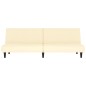 vidaXL Divano Letto a 2 Posti Crema in Similpelle vidaXL Divano Letto a 2 Posti Crema in Similpelle