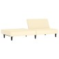 vidaXL Divano Letto a 2 Posti Crema in Similpelle vidaXL Divano Letto a 2 Posti Crema in Similpelle
