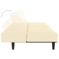 vidaXL Divano Letto a 2 Posti Crema in Similpelle vidaXL Divano Letto a 2 Posti Crema in Similpelle