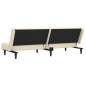 vidaXL Divano Letto a 2 Posti Crema in Similpelle vidaXL Divano Letto a 2 Posti Crema in Similpelle