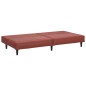 vidaXL Divano Letto a 2 Posti Rosso Vino in Similpelle vidaXL Divano Letto a 2 Posti Rosso Vino in Similpelle