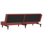 vidaXL Divano Letto a 2 Posti Rosso Vino in Similpelle vidaXL Divano Letto a 2 Posti Rosso Vino in Similpelle