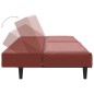 vidaXL Divano Letto a 2 Posti Rosso Vino in Similpelle vidaXL Divano Letto a 2 Posti Rosso Vino in Similpelle