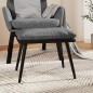vidaXL Sgabello Grigio Chiaro 45x29,5x35cm in Tessuto e Similpelle vidaXL Sgabello Grigio Chiaro 45x29,5x35cm in Tessuto e Similpelle