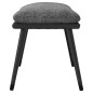 vidaXL Sgabello Grigio Chiaro 45x29,5x35cm in Tessuto e Similpelle vidaXL Sgabello Grigio Chiaro 45x29,5x35cm in Tessuto e Similpelle