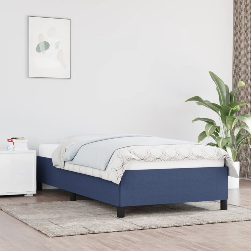 vidaXL Giroletto senza Materasso Blu 90x190 cm in Tessuto vidaXL Giroletto senza Materasso Blu 90x190 cm in Tessuto