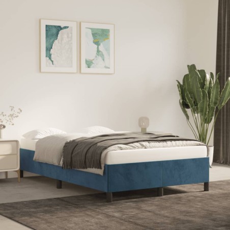vidaXL Giroletto Blu Scuro 120x200 cm in Velluto