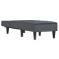 vidaXL Chaise Longue in Velluto Grigio Scuro vidaXL Chaise Longue in Velluto Grigio Scuro