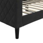 vidaXL Letto da Giorno Nero 80x200 cm in Velluto vidaXL Letto da Giorno Nero 80x200 cm in Velluto