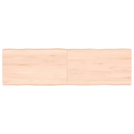 vidaXL Piano per Tavolo 140x40x6 cm in Rovere Non Trattato Bordi Vivi