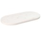 vidaXL Piano Tavolo Bianco 70x35x2,5cm in Legno Massello di Pino Ovale vidaXL Piano Tavolo Bianco 70x35x2,5cm in Legno Massello di Pino Ovale