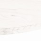 vidaXL Piano Tavolo Bianco 70x35x2,5cm in Legno Massello di Pino Ovale vidaXL Piano Tavolo Bianco 70x35x2,5cm in Legno Massello di Pino Ovale
