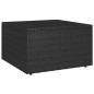 vidaXL Set Divani da Giardino 4 pz con Cuscini in Polyrattan Nero vidaXL Set Divani da Giardino 4 pz con Cuscini in Polyrattan Nero