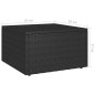 vidaXL Set Divani da Giardino 4 pz con Cuscini in Polyrattan Nero vidaXL Set Divani da Giardino 4 pz con Cuscini in Polyrattan Nero
