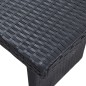 vidaXL Set Divani da Giardino 3 pz con Cuscini in Polyrattan Nero vidaXL Set Divani da Giardino 3 pz con Cuscini in Polyrattan Nero