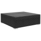 vidaXL Set Divani da Giardino 12 pz con Cuscini in Polyrattan Nero vidaXL Set Divani da Giardino 12 pz con Cuscini in Polyrattan Nero