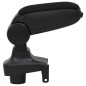 vidaXL Bracciolo per Auto Nero 15x35x(30-47) cm in ABS
