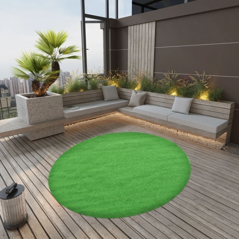 Erba Artificiale con Tacchetti D. 170 cm Verde Rotondo Erba Artificiale con Tacchetti D. 170 cm Verde Rotondo