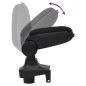 vidaXL Bracciolo per Auto Nero 15x35x(30-47) cm in ABS