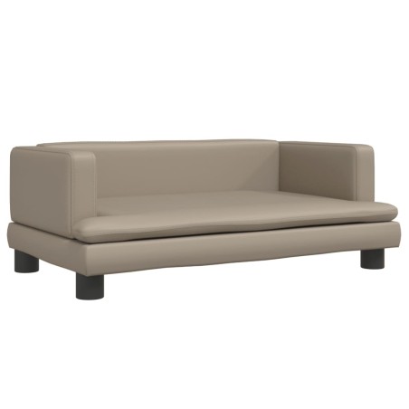 vidaXL Lettino per Cani Cappuccino 80x45x30 cm in Similpelle