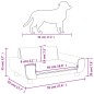 vidaXL Lettino per Cani Crema 70x45x33 cm in Velluto vidaXL Lettino per Cani Crema 70x45x33 cm in Velluto