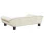 vidaXL Lettino per Cani Crema 70x48x22 cm in Velluto vidaXL Lettino per Cani Crema 70x48x22 cm in Velluto