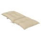vidaXL Cuscini per Sedie 4 pz Beige 120x50x7 cm in Tessuto