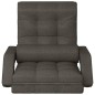 vidaXL Sedia da Terra Pieghevole Funzione Letto Tessuto Grigio Scuro vidaXL Sedia da Terra Pieghevole Funzione Letto Tessuto Grigio Scuro