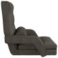vidaXL Sedia da Terra Pieghevole Funzione Letto Tessuto Grigio Scuro vidaXL Sedia da Terra Pieghevole Funzione Letto Tessuto Grigio Scuro