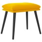 vidaXL Poggiapiedi Giallo Senape 45x29,5x35 cm in Velluto