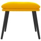 vidaXL Poggiapiedi Giallo Senape 45x29,5x35 cm in Velluto
