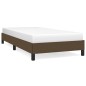 vidaXL Giroletto senza Materasso Marrone Scuro 80x200 cm Tessuto vidaXL Giroletto senza Materasso Marrone Scuro 80x200 cm Tessuto