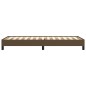 vidaXL Giroletto senza Materasso Marrone Scuro 80x200 cm Tessuto vidaXL Giroletto senza Materasso Marrone Scuro 80x200 cm Tessuto