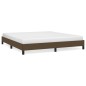 vidaXL Giroletto senza Materasso Marrone Scuro 180x200 cm Tessuto vidaXL Giroletto senza Materasso Marrone Scuro 180x200 cm Tessuto