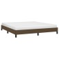 vidaXL Giroletto senza Materasso Marrone Scuro 180x200 cm Tessuto vidaXL Giroletto senza Materasso Marrone Scuro 180x200 cm Tessuto