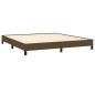 vidaXL Giroletto senza Materasso Marrone Scuro 180x200 cm Tessuto vidaXL Giroletto senza Materasso Marrone Scuro 180x200 cm Tessuto