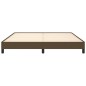 vidaXL Giroletto senza Materasso Marrone Scuro 180x200 cm Tessuto vidaXL Giroletto senza Materasso Marrone Scuro 180x200 cm Tessuto
